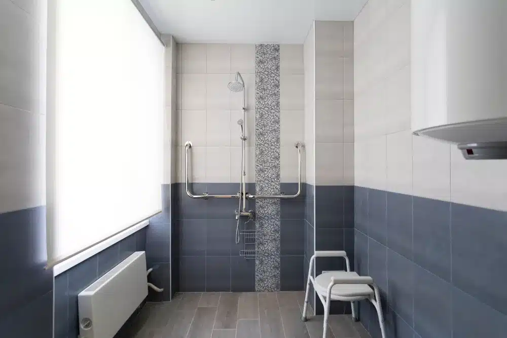 installation of a level access shower