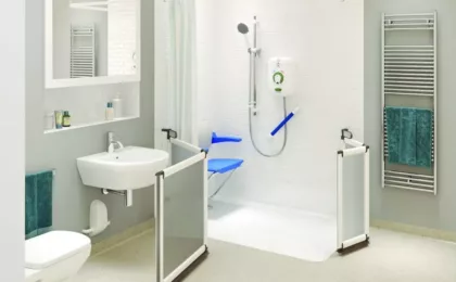 How to go from a bath to a walk-in disabled shower