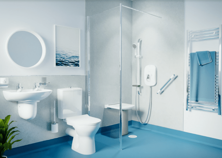 Mobility Level Access Shower Age Care Bathrooms
