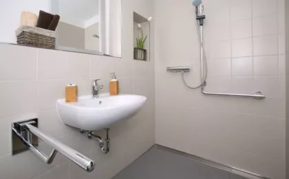 wheelchair accessible showers