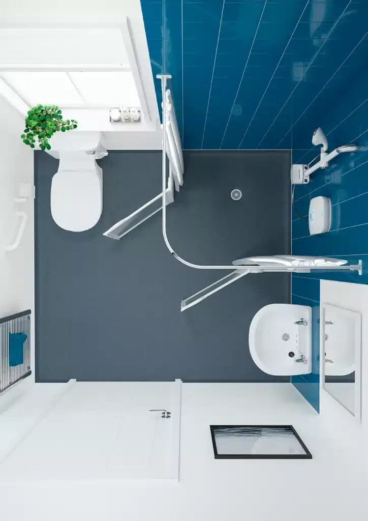 level access shower