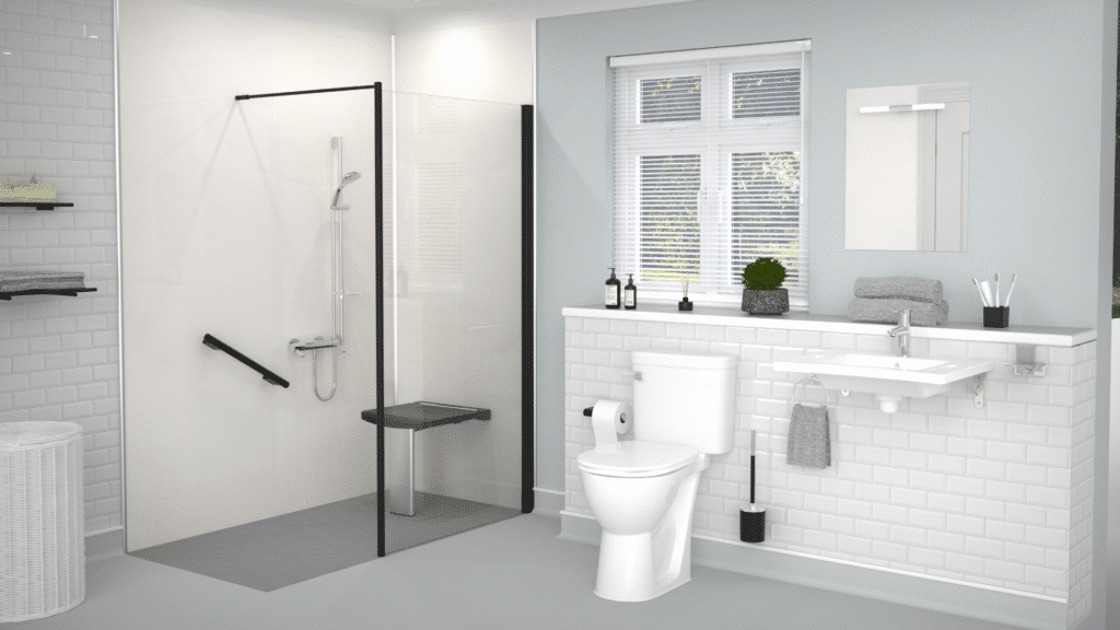 A 3D Design render created by the team at Age Care Bathrooms for a customer with Arthritis.