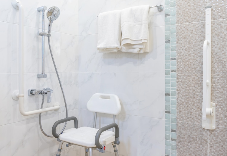 disabled shower features