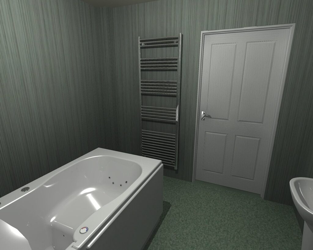 3D CAD design of Room 3 at Horsfall House, produced before installation began