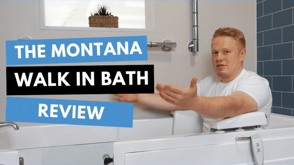 Watch Sam, our founder, review the Montana walk-in bath, by clicking this image.