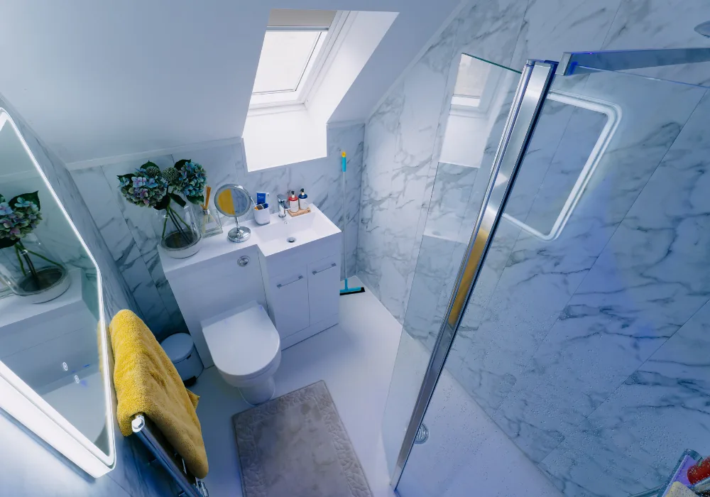 A Finished Accessible Bathroom By Age Care Bathrooms