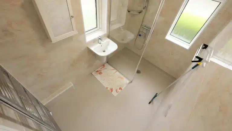 Paul's new accessible wet room designed and installed by the team at Age Care Bathrooms.