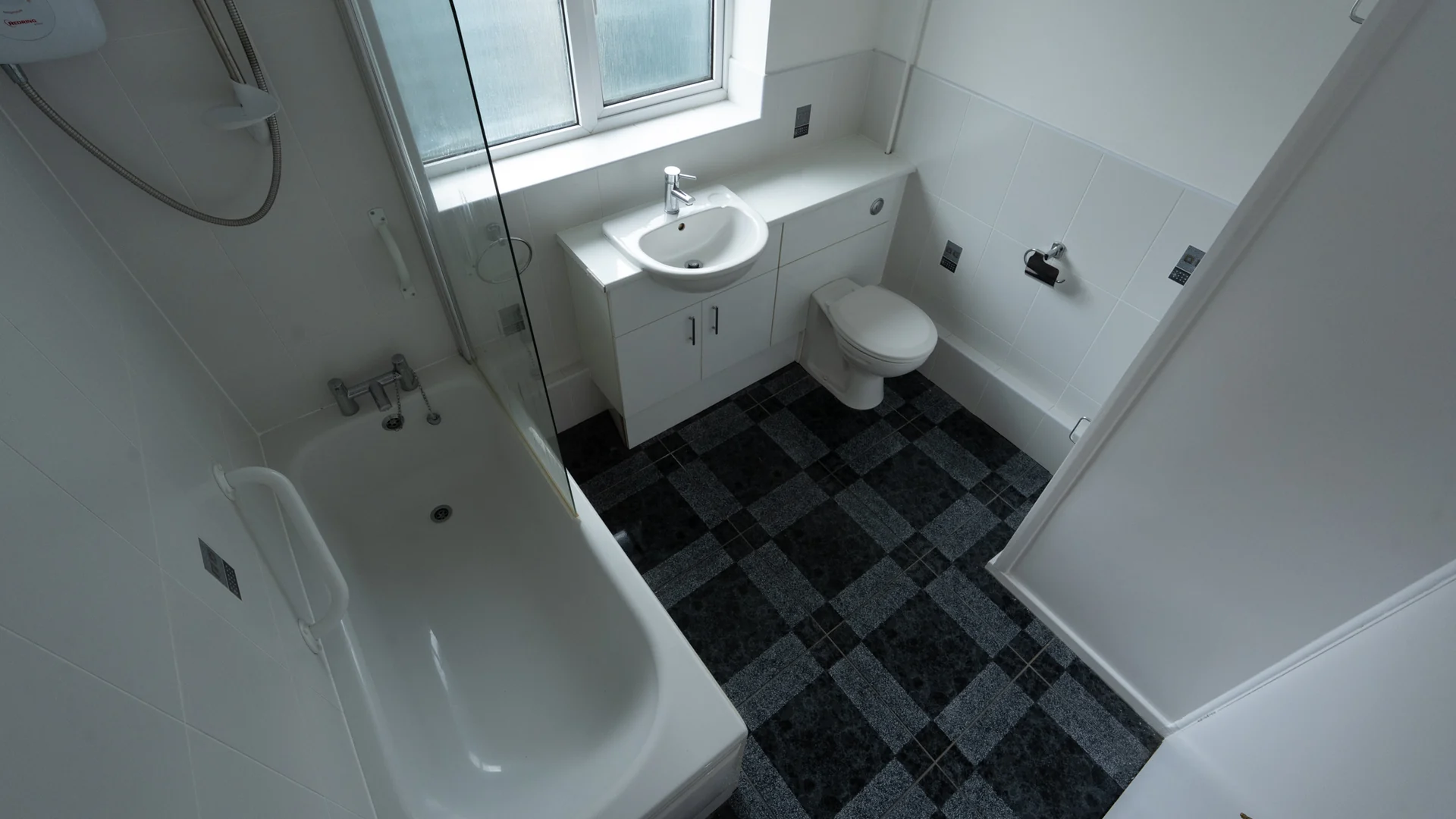 Tom's bathroom before work was completed by the team at Age Care Bathrooms.